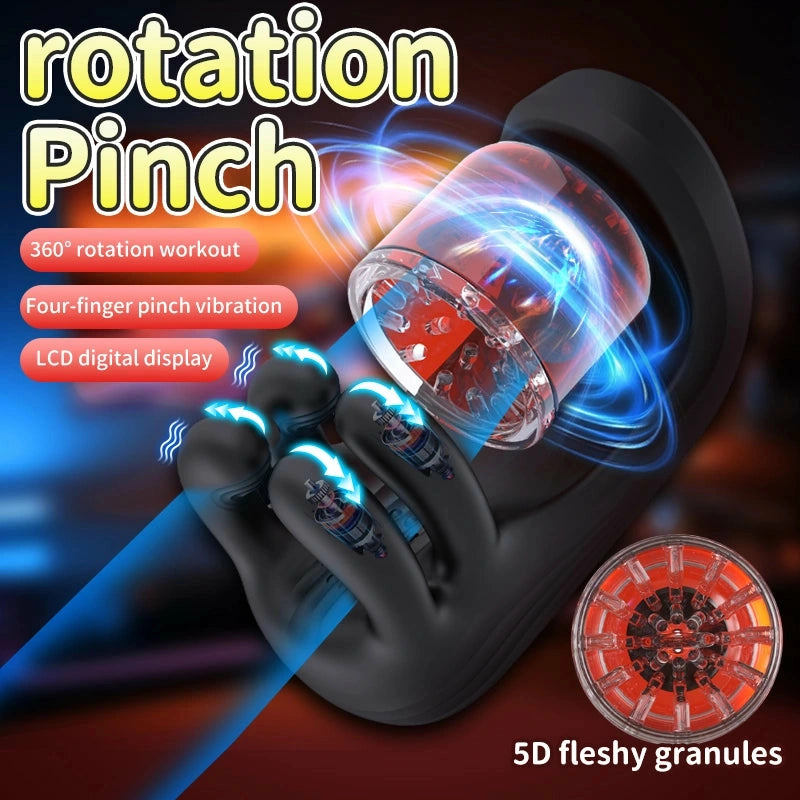 XG10: Rotating Biting Eichel-Trainer – Rotierender & Stimulierender Penis-Vibrator