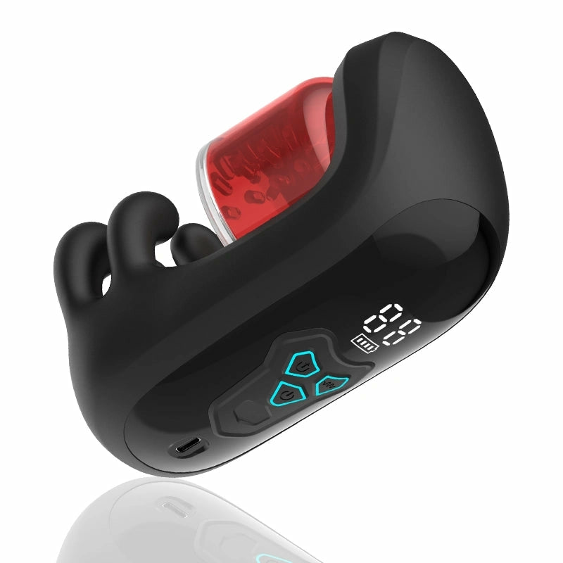 XG10: Rotating Biting Eichel-Trainer – Rotierender & Stimulierender Penis-Vibrator