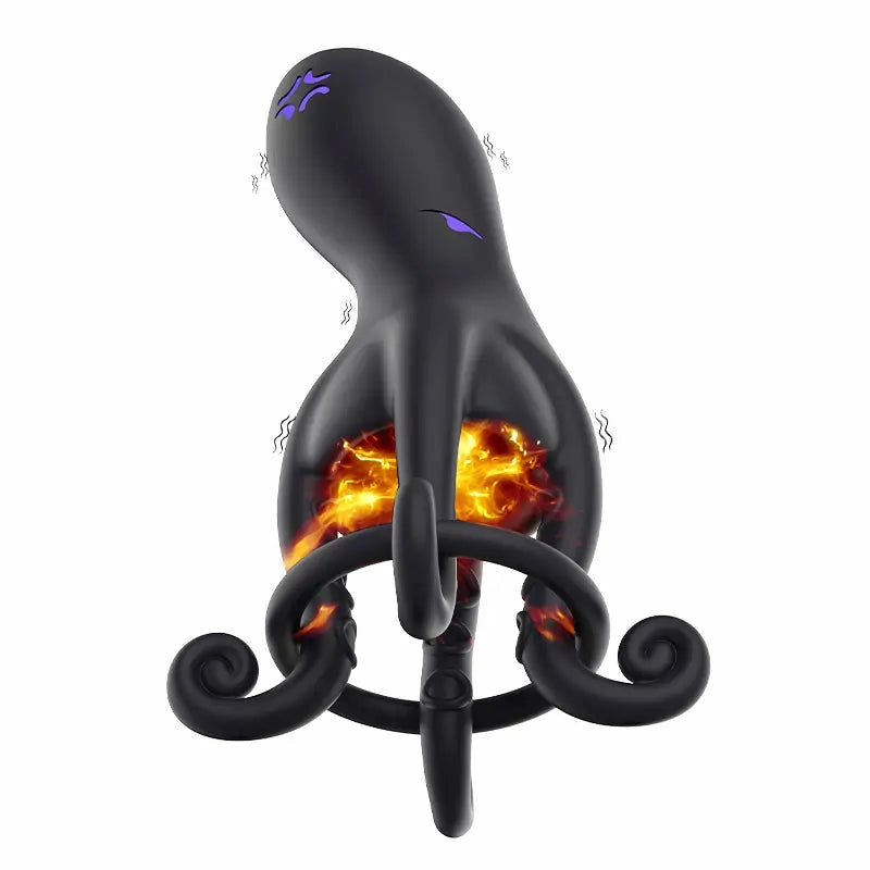 XG11 - Hands-Free Octopus Penis-Vibrator mit verstellbarem Cockring-Support