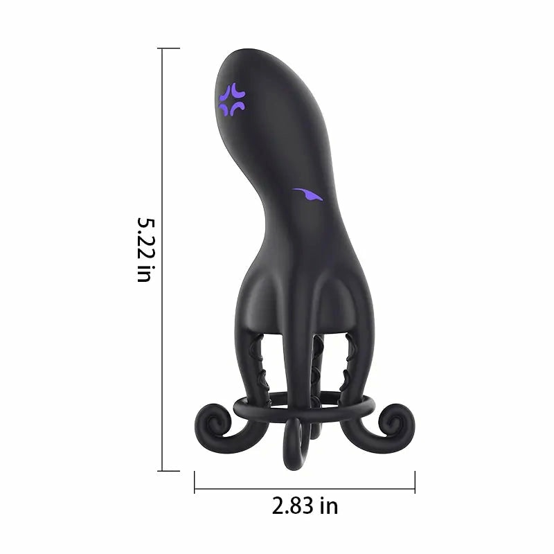 XG11 - Hands-Free Octopus Penis-Vibrator mit verstellbarem Cockring-Support