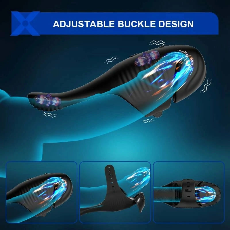 XG2 - Dual-Motor Eichel-Trainer mit Stimulations-Schweif – Premium Penis-Vibrator