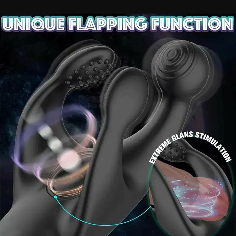 XG9 - Claw Patting Eichel-Trainer mit 3-Krallen-Massage – Intensiv Penis-Vibrator