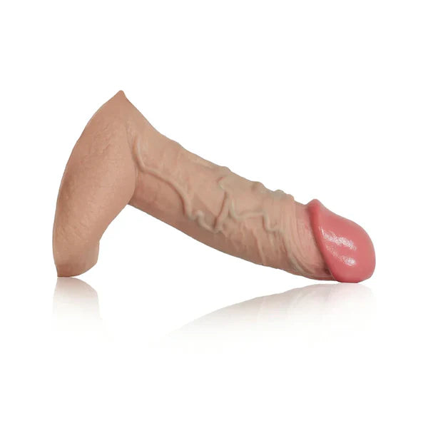CS20 - Compact Ball-Impact – Kompakter Penis-Sleeve mit Adern & Hoden-Schutz (4,6*1,7 Zoll)