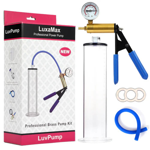 Luxamax - Premium Heavy-Duty Penispumpe mit Scheren-Griff & Messing-Body