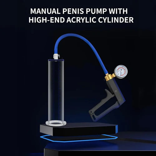 Promax - Premium Profi-Penispumpe mit Squeeze-Lever & analogem Manometer