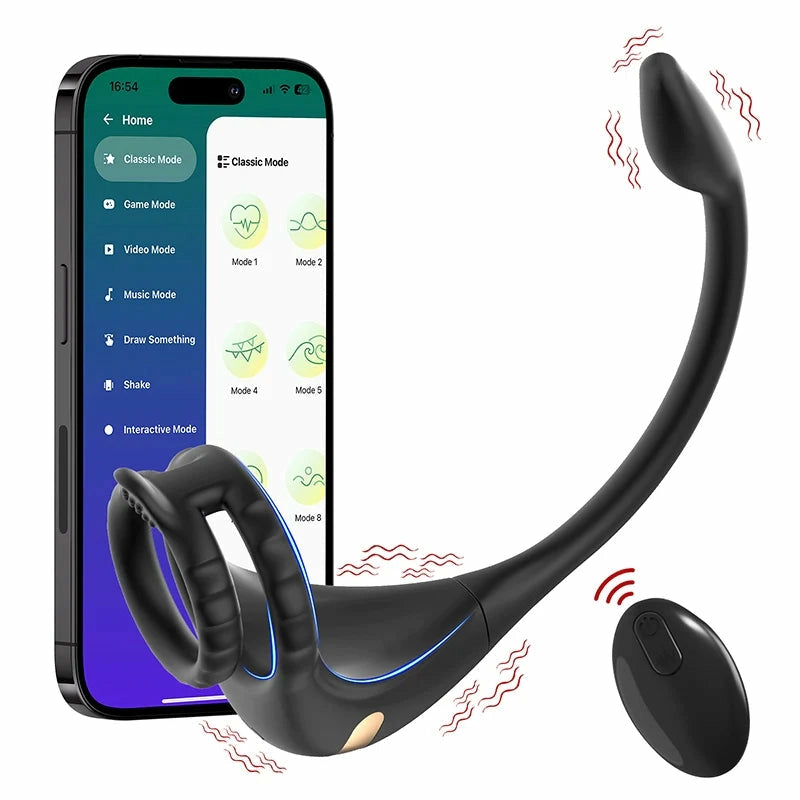 PM2 - 3-in-1 Smart Prostata-Massager mit Dual-Motor, Cockring & App-Steuerung