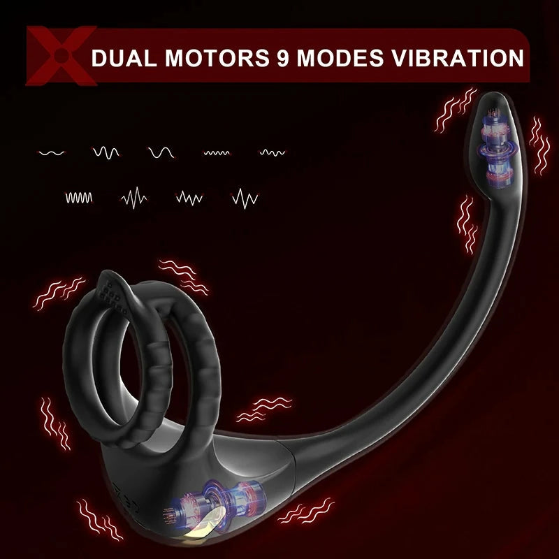 PM2 - 3-in-1 Smart Prostata-Massager mit Dual-Motor, Cockring & App-Steuerung