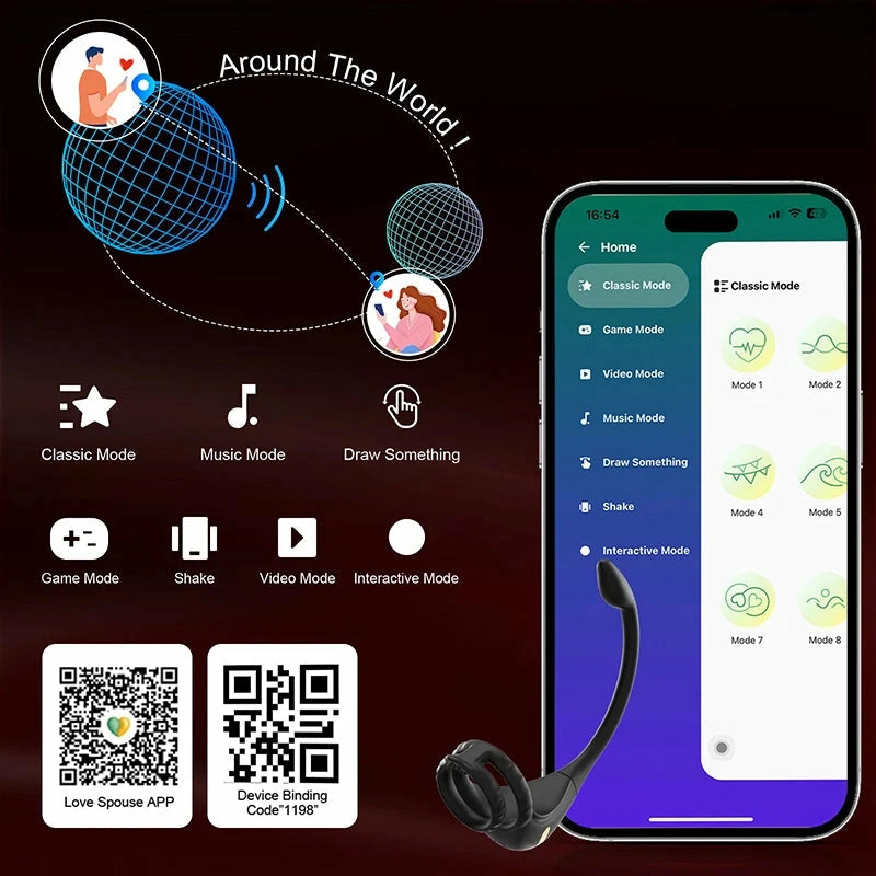 PM2 - 3-in-1 Smart Prostata-Massager mit Dual-Motor, Cockring & App-Steuerung