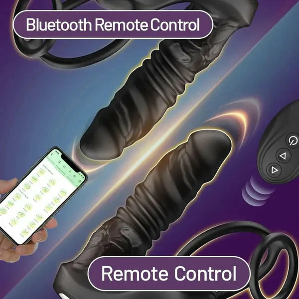 PM7 - Realistischer Stoß-Prostata-Massager mit Ader-Profil (9 Modi)