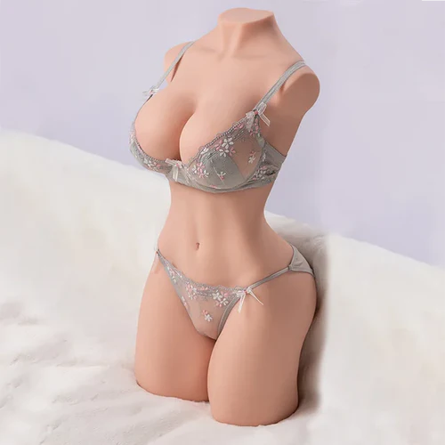 Hannah - Real-Skin TPE-Sextorso mit XXL-Brüsten & Curvy-Booty (19,2 kg) – Big-Curves