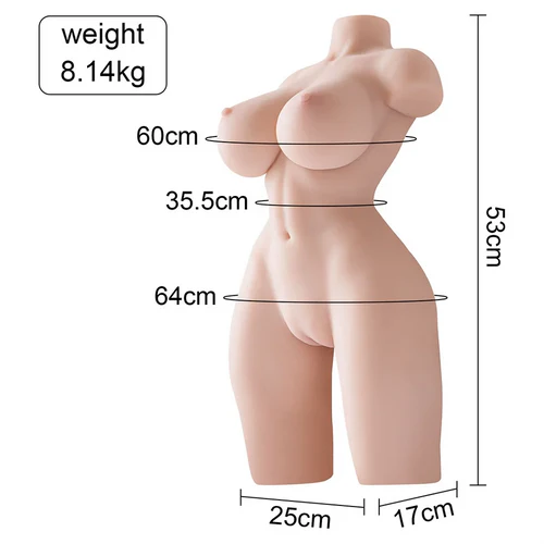 Rosalie - Lifelike TPE-Sextorso mit Large Breasts & Built-in Skeleton (8,0 kg) – Mobil
