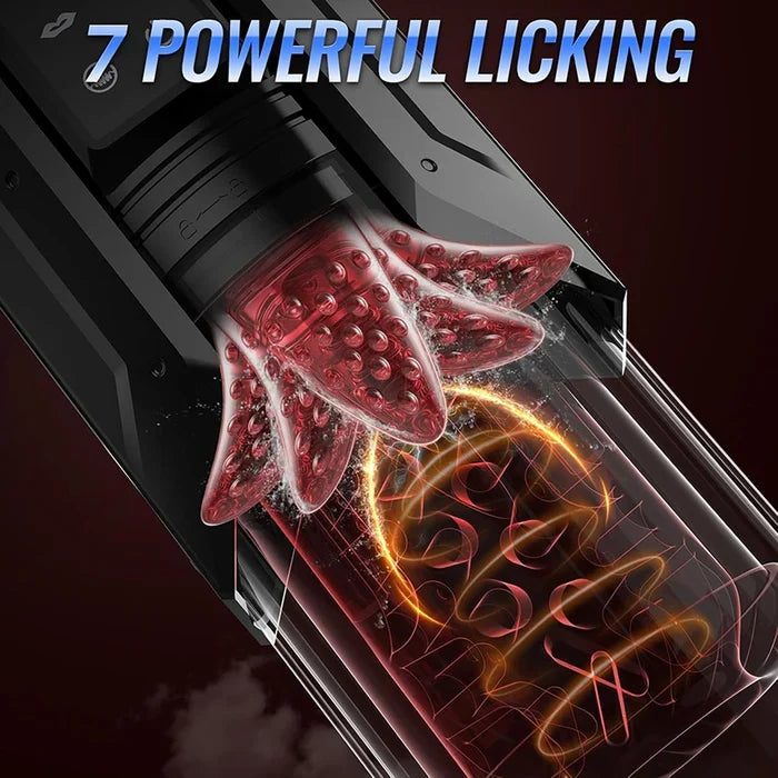 XT20-Pro - Wasserdichte App-Controlled Blowjob Maschine in Feurig-Rot - 4-in-1 Vollautomatischer High-End Stroker