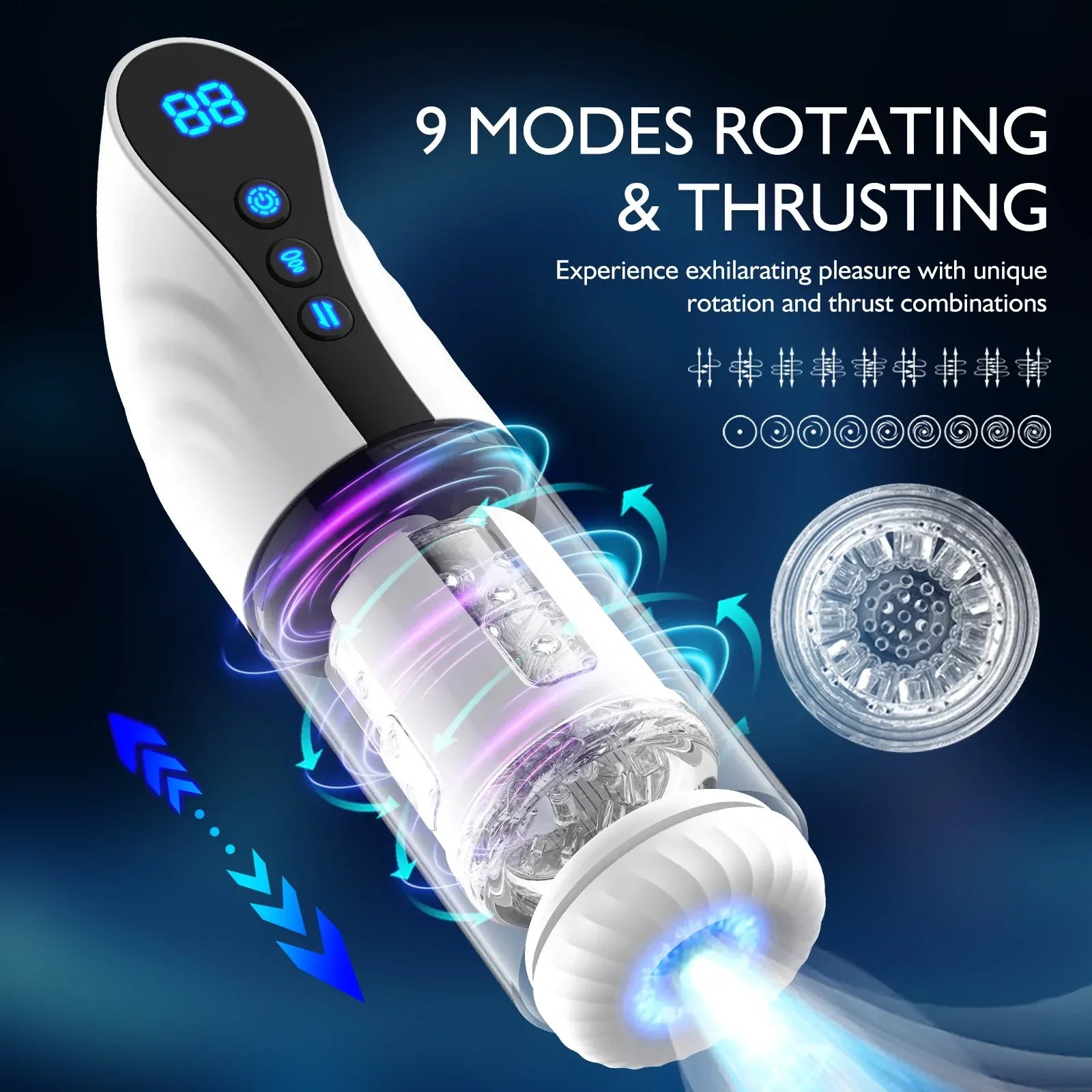 XS17 - Automatische Blowjob Maschine - 3-in-1 Funktion mit XXL-Einführtiefe