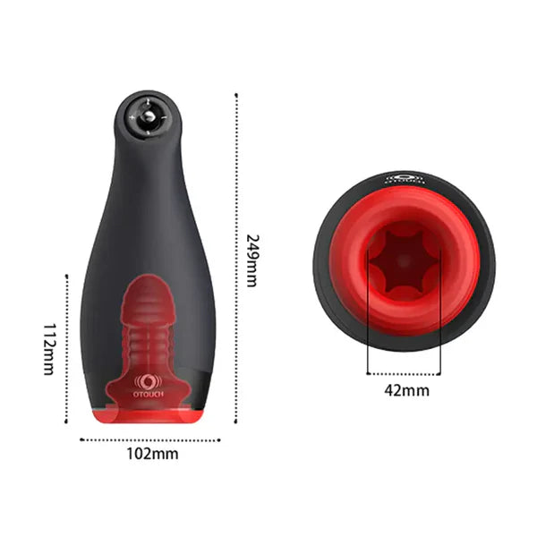 XV9 - Blowjob Maschine mit Sofort-Heizung, 4-Wege-Joystick, 5 Stoß- & 7 Vibrationsmodi