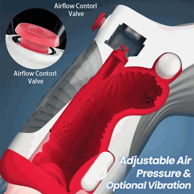 Leten Air Blast - Vibrationsmasturbator mit Hochfrequenz-Motor, Vakuum-Ventil & Kompakt-Design