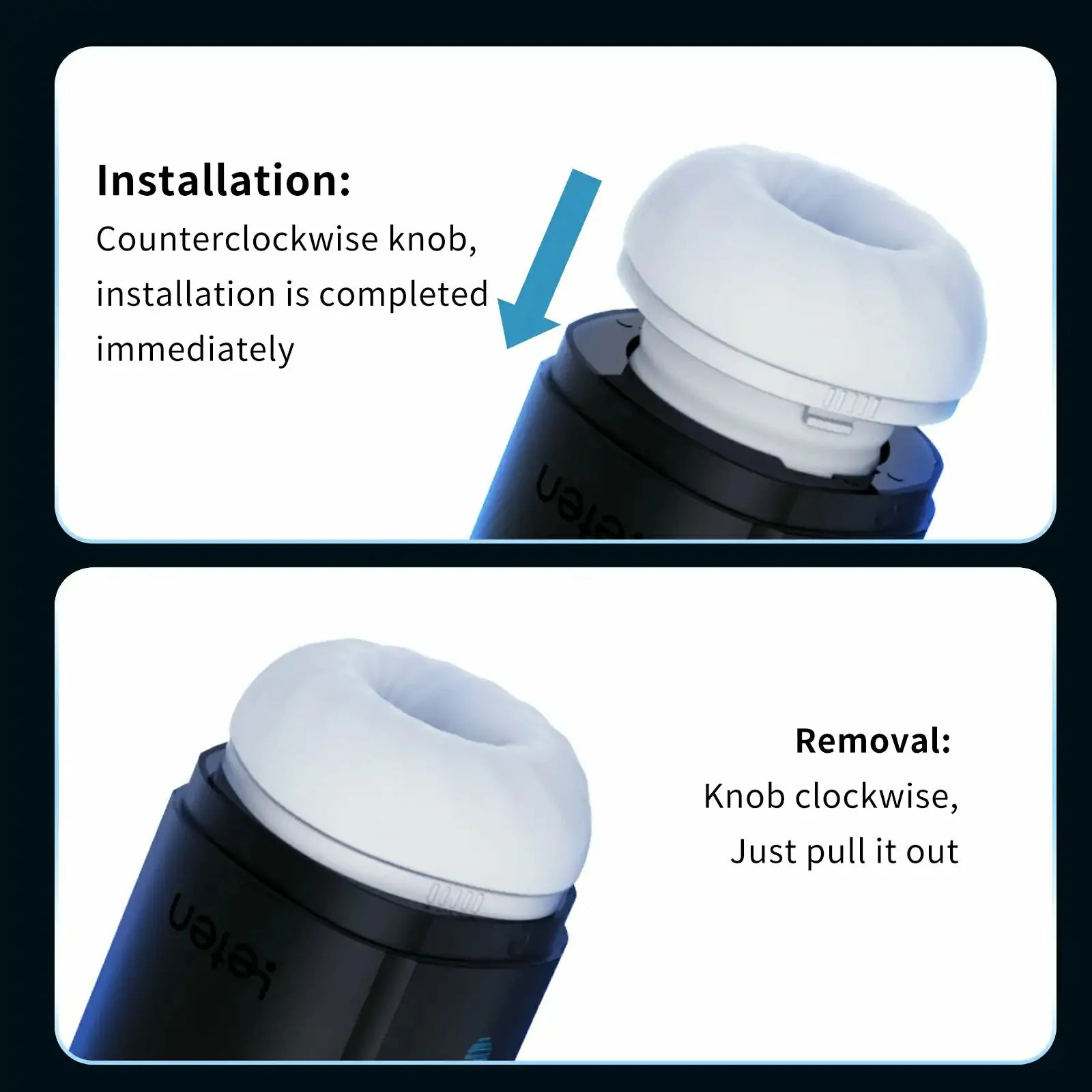 Leten Black Hole Pro - Automatischer Masturbator - Dual-Heizung & LED-Ausdauer-Tracker