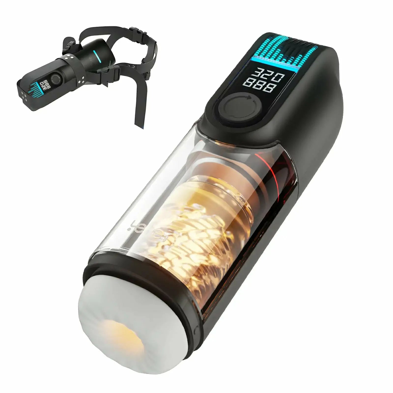 Leten Black Hole Pro - Automatischer Masturbator - Dual-Heizung & LED-Ausdauer-Tracker