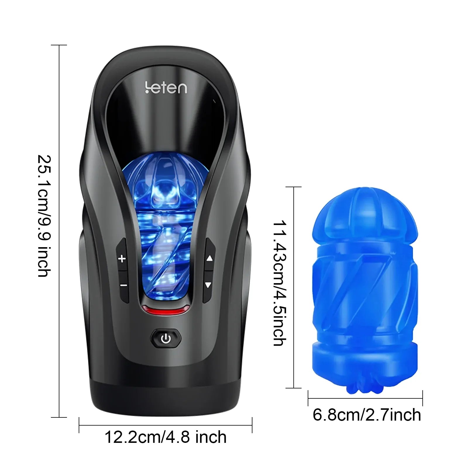 Leten Cannon King Mini - Automatischer Masturbator - Kompakt-Stroker mit 600 Stöße/Min. & 2 Innensleeves
