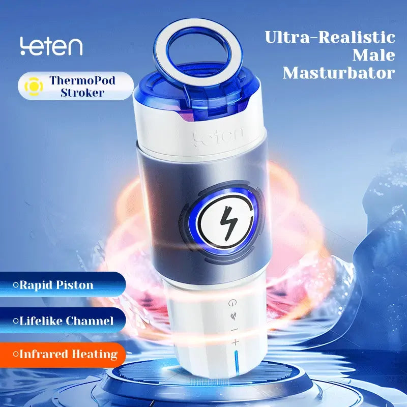 Leten ThermoPod - Automatischer Masturbator mit 10-Zonen-Infrarotheizung & bürstenlosem High-Speed-Motor