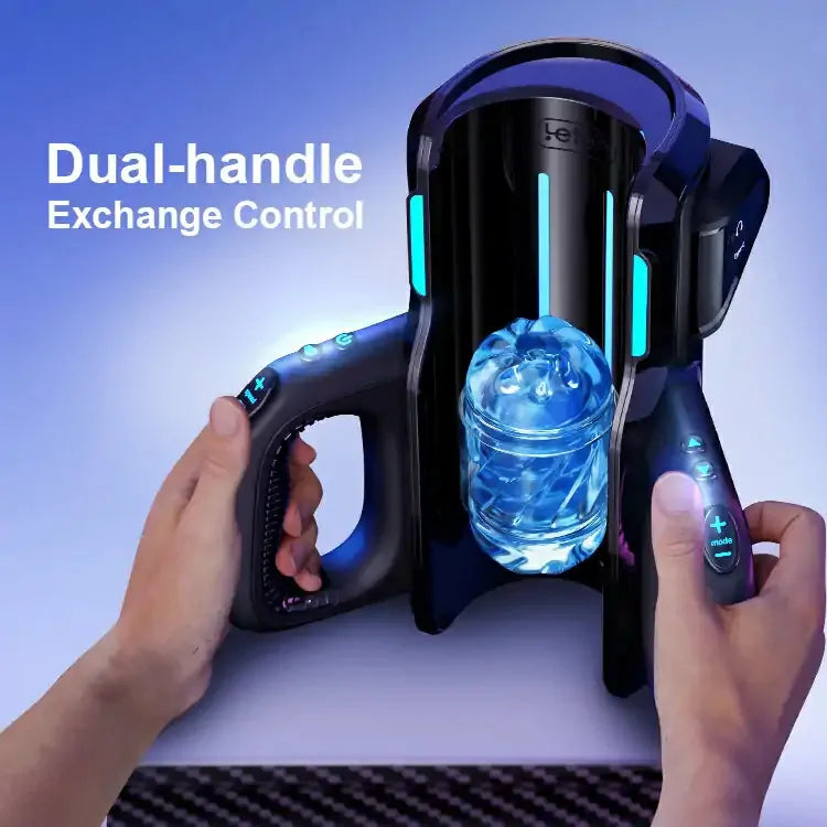 Leten Thrusting Pro - Automatischer Masturbator - 700 Stöße/Min. High-Speed-Terminal mit 2 Innensleeves