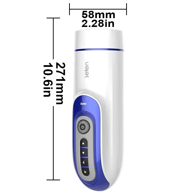 Leten Turbo - Automatischer Masturbator mit Heizfunktion - 380 Stöße/Min. High-Speed Stroker
