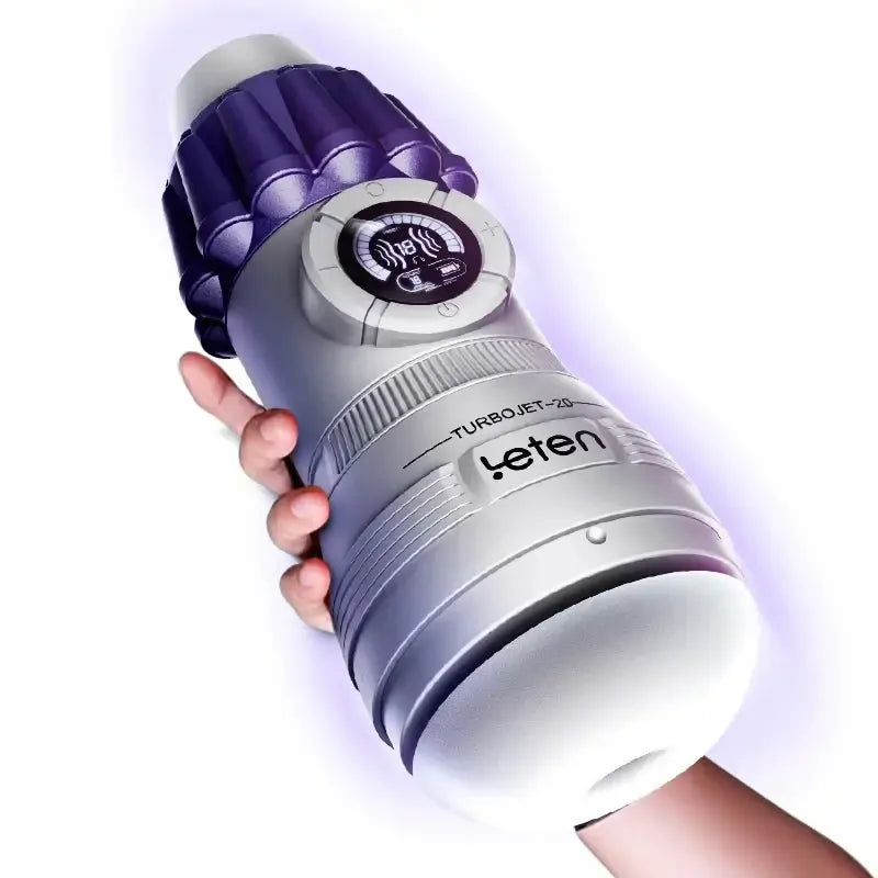 Leten TurboJet - Kompakter Masturbator mit Saugfunktion - 10 Vibrations- & Saugmodi