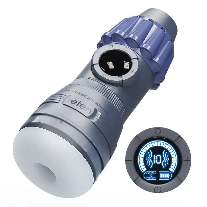 Leten TurboJet - Kompakter Masturbator mit Saugfunktion - 10 Vibrations- & Saugmodi