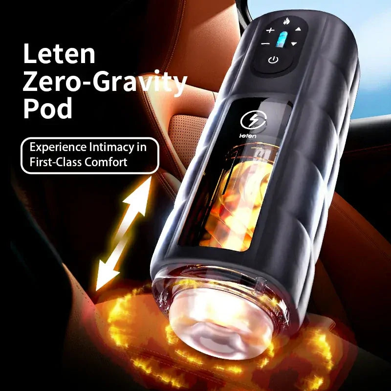 Leten Zero Gravity - Luxus Automatischer Masturbator mit 168-LED-Lichtheizung & Vibration