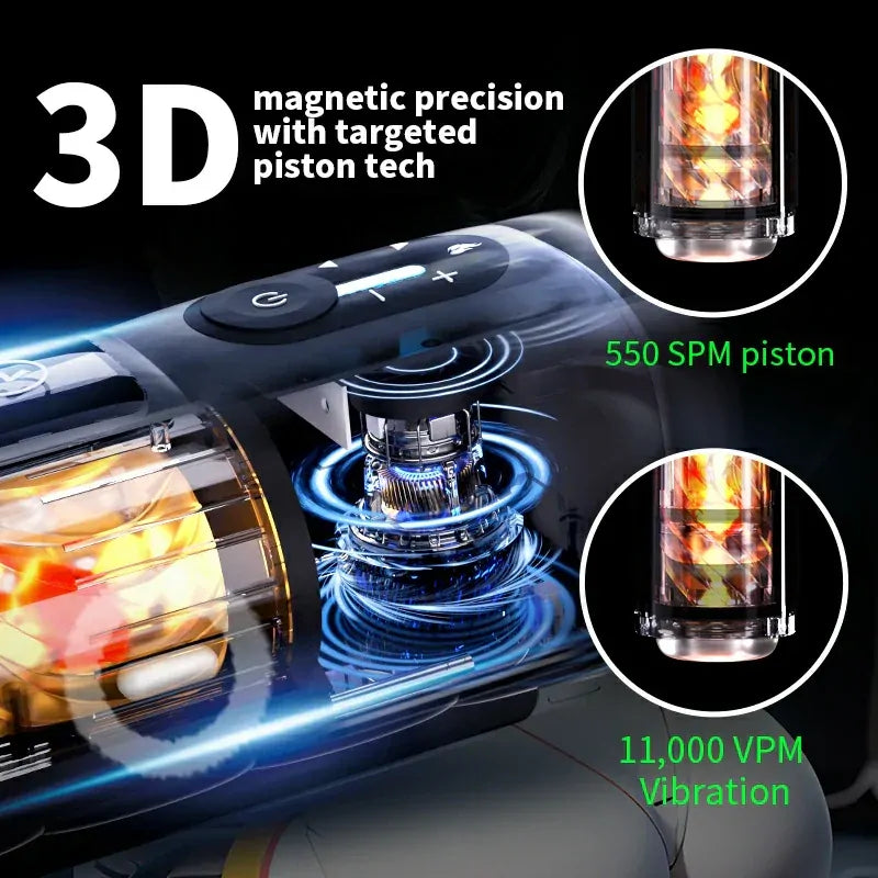 Leten Zero Gravity - Luxus Automatischer Masturbator mit 168-LED-Lichtheizung & Vibration