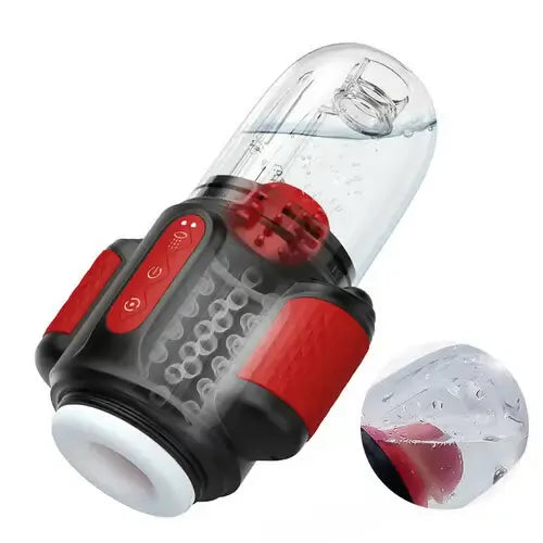 XR16 - Wasserdichter Dusch-Masturbator mit Wasserstrahl- & Rotationsfunktion