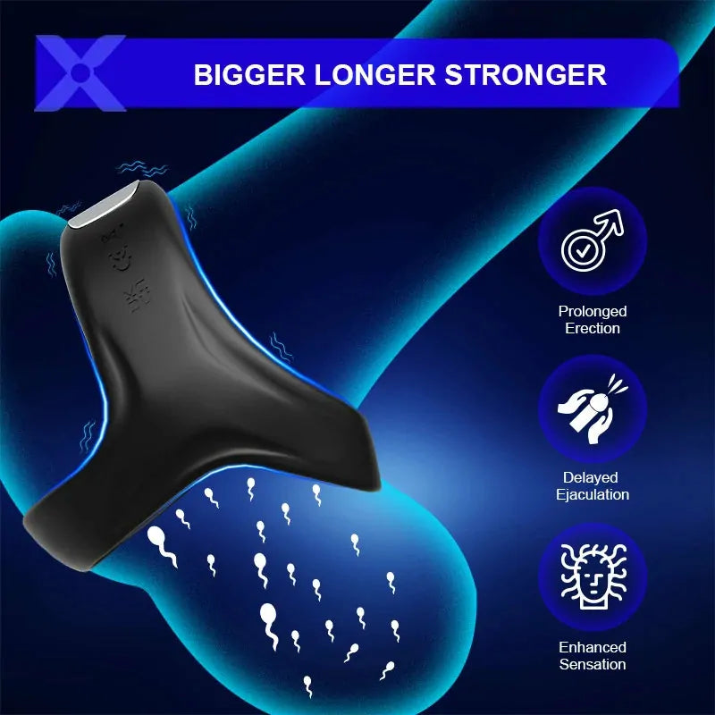 PR7 - Vibrating Cockring – Dual-Ring mit Triangular-Support für maximale Ausdauer