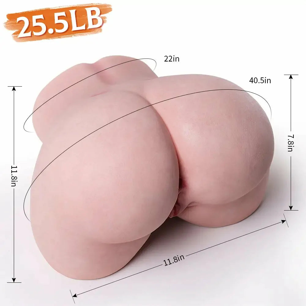 Ava - Life-Size Liquid-Silicone Po-Sextorso mit Soft-Touch (13,0 kg) – High-End