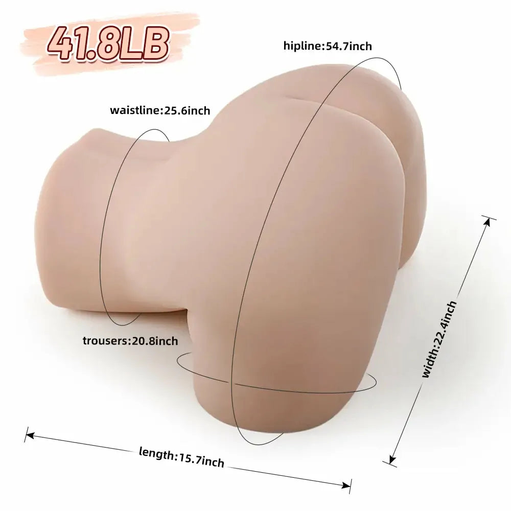 Minara - BBW Butt-Torso mit Oversized Hips aus Liquid-Jelly (19,0 kg) – XXL-Curves