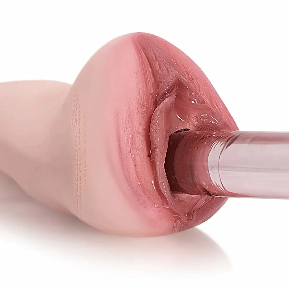 PU08 - Vollsilikon-Taschenmuschi im Reifen Anatomie-Design (9,65 Zoll) – Vaginal Stroker
