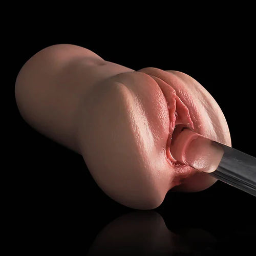 PUX07-Flesh - Ultra-Realistic Silikon-Taschenmuschi mit ausgeprägter Vulva (1,0 kg) – High-End Stroker