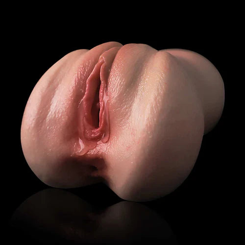 PUX07-Flesh - Ultra-Realistic Silikon-Taschenmuschi mit ausgeprägter Vulva (1,0 kg) – High-End Stroker