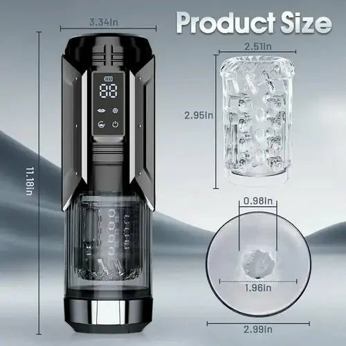 XT20 - Wasserdichte Blowjob Maschine - 4-in-1 Vollautomatischer High-End Stroker
