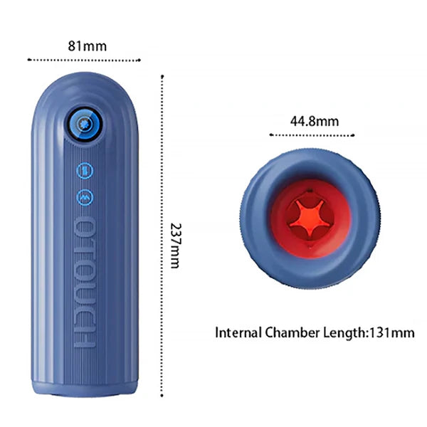 XT9 - Wasserdichter Masturbator mit IPX7-Tauchschutz, 360°-Kontraktion & Vibration