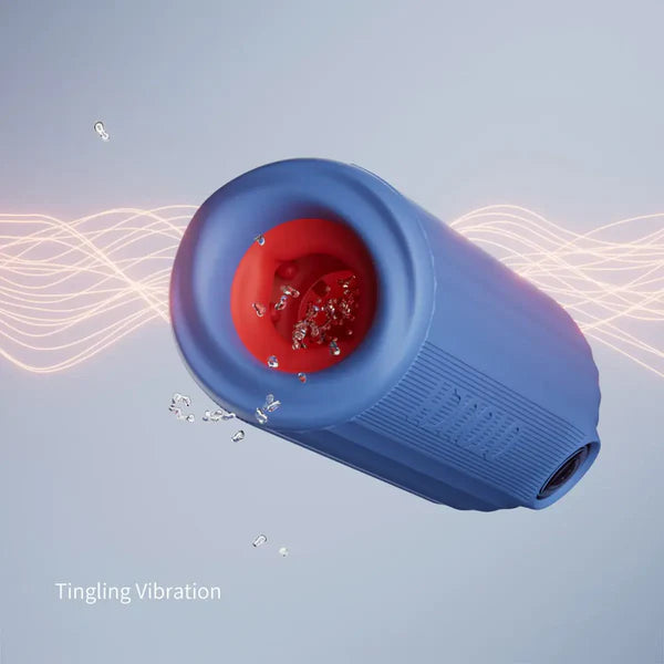 XT9 - Wasserdichter Masturbator mit IPX7-Tauchschutz, 360°-Kontraktion & Vibration