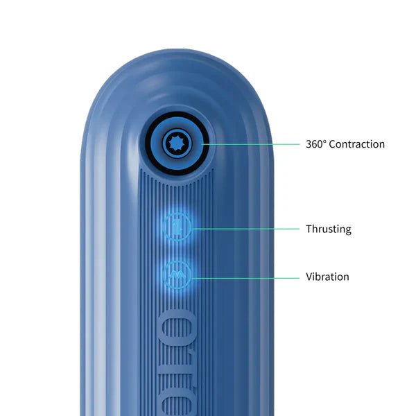 XT9 - Wasserdichter Masturbator mit IPX7-Tauchschutz, 360°-Kontraktion & Vibration