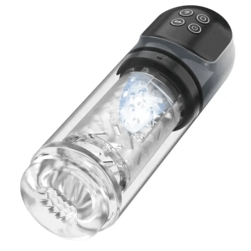 XR3 Plus - Wasserdichter 2-in-1 Masturbator & Penispumpe - Vakuum-Training & 7 Rotationsmodi