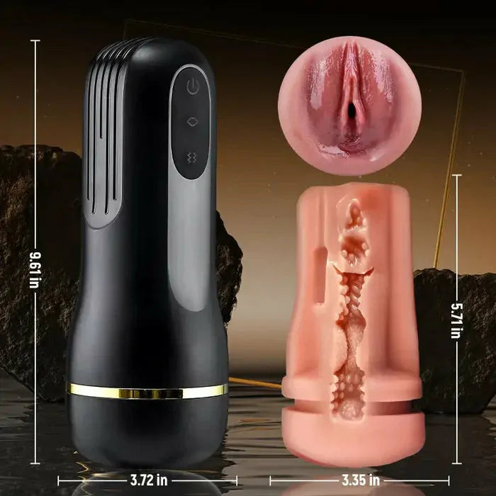 XV6 - Masturbator mit Saugfunktion, 5-Stufen-Vakuum & 10 Vibrationsmustern