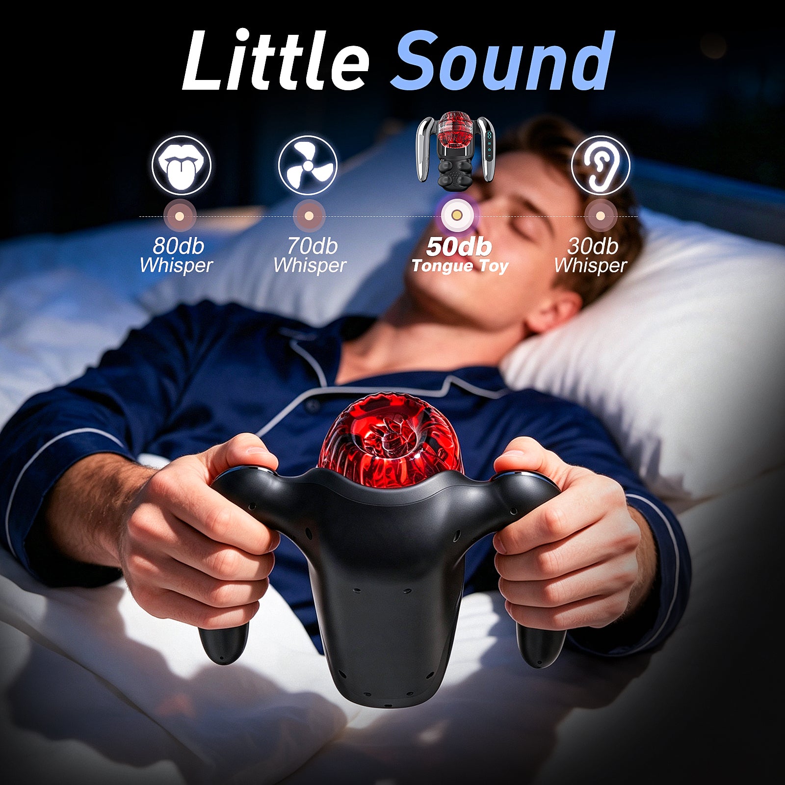 XG21 Plus - Kompakter & Portabler 3-in-1 Eichel-Trainer & Masturbator mit Doppelgriff – Teleskop, Klemm-Vibration & Impuls