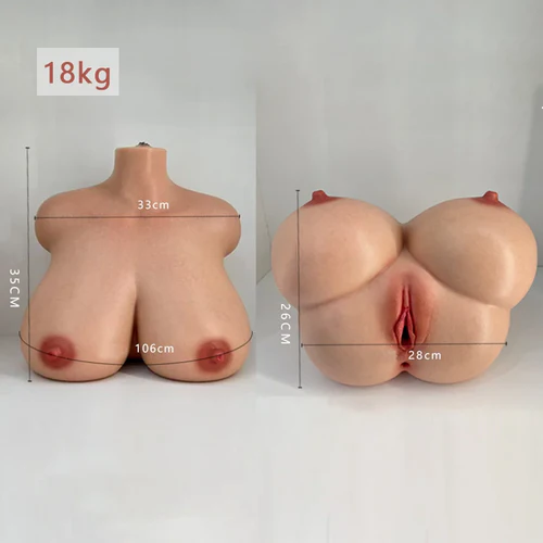 Seraphina - 3-in-1 Luxus Vollsilikon-Sextorso mit Gel-Filled Breasts (18,0 kg) – Meisterwerk