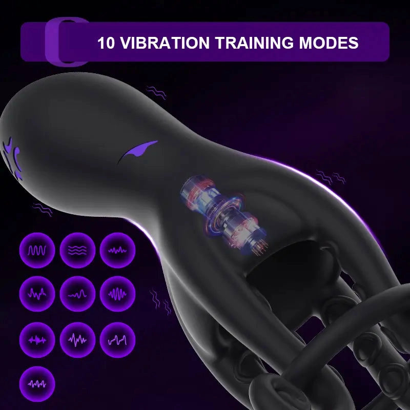 XG11 - Hands-Free Octopus Penis-Vibrator mit verstellbarem Cockring-Support