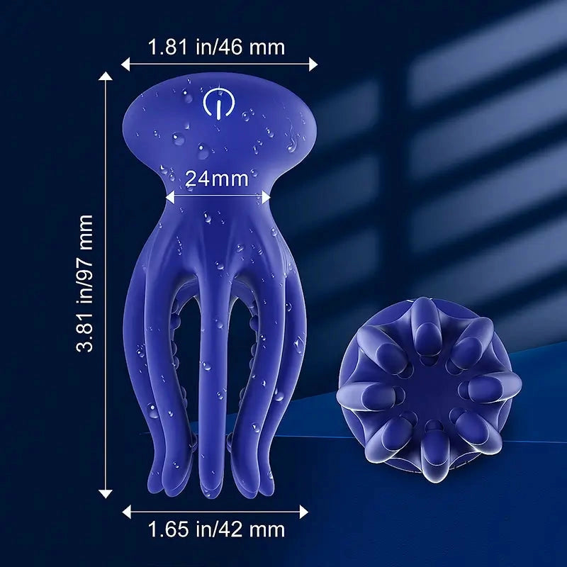 XG16 - Octopus Penis-Vibrator mit Tentakel-Design & Saugnäpfen (10 Modi) – Glans Trainer