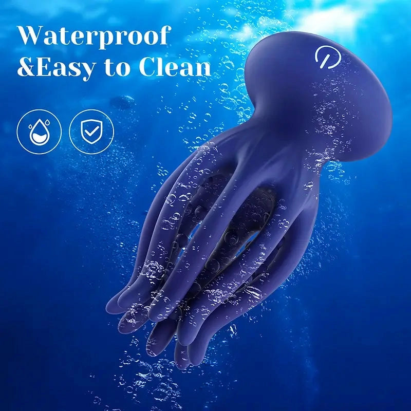 XG16 - Octopus Penis-Vibrator mit Tentakel-Design & Saugnäpfen (10 Modi) – Glans Trainer