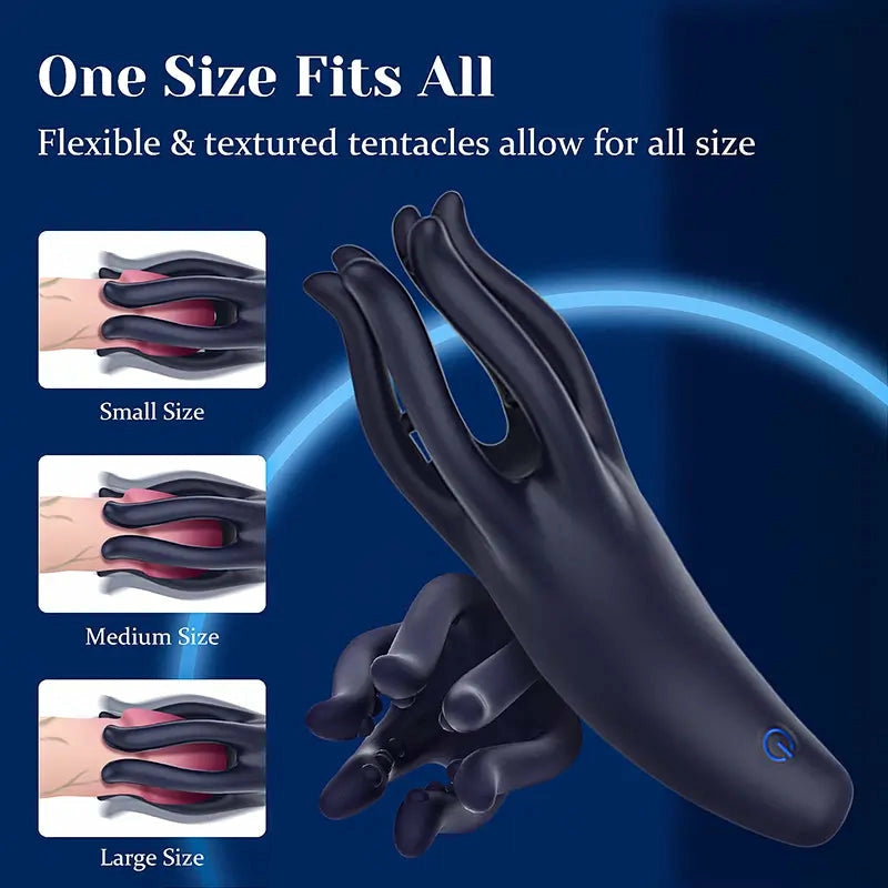 XG17 - Slim Octopus Eichel-Trainer mit 10 Geschwindigkeiten – Kompakter Penis-Vibrator
