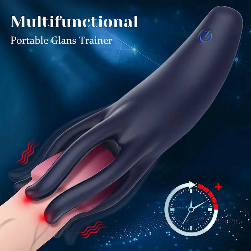 XG17 - Slim Octopus Eichel-Trainer mit 10 Geschwindigkeiten – Kompakter Penis-Vibrator