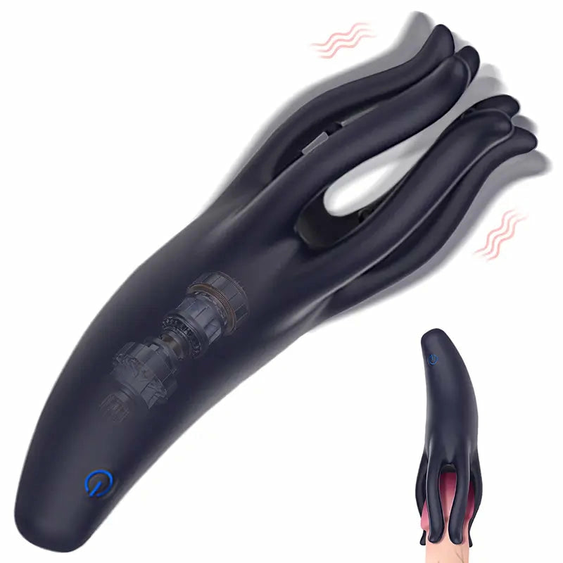XG17 - Slim Octopus Eichel-Trainer mit 10 Geschwindigkeiten – Kompakter Penis-Vibrator